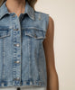 Frankie Denim Vest in Actually Wash