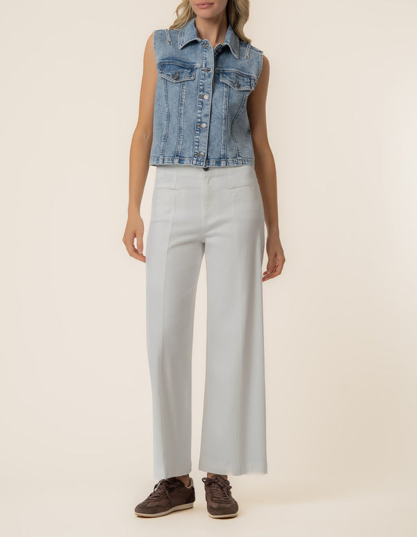 Frankie Denim Vest in Actually Wash